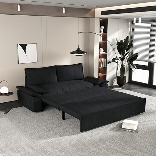 ERYE 3 in 1 Oversized Love Seat Sleeper Sofá Convertible Queen Size ...