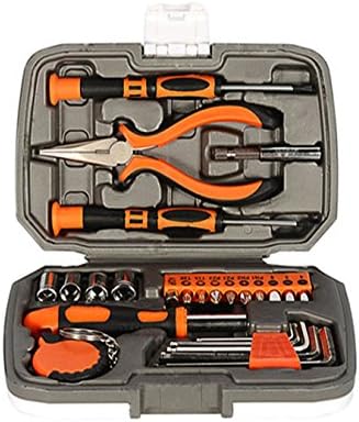 Langger 25-Piece General Houseowner’s Hand Tool set with Plastic Toolbox Storage Case