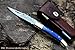DKC Knives (102 6/18) DKC-62-BL Blue Prince Laguiole Damascus Steel Folding Pocket Knife 4