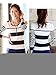 Zeagoo Women's Autumn Winter Korean Casual Long Sleeve Stripe Pullover Sweater