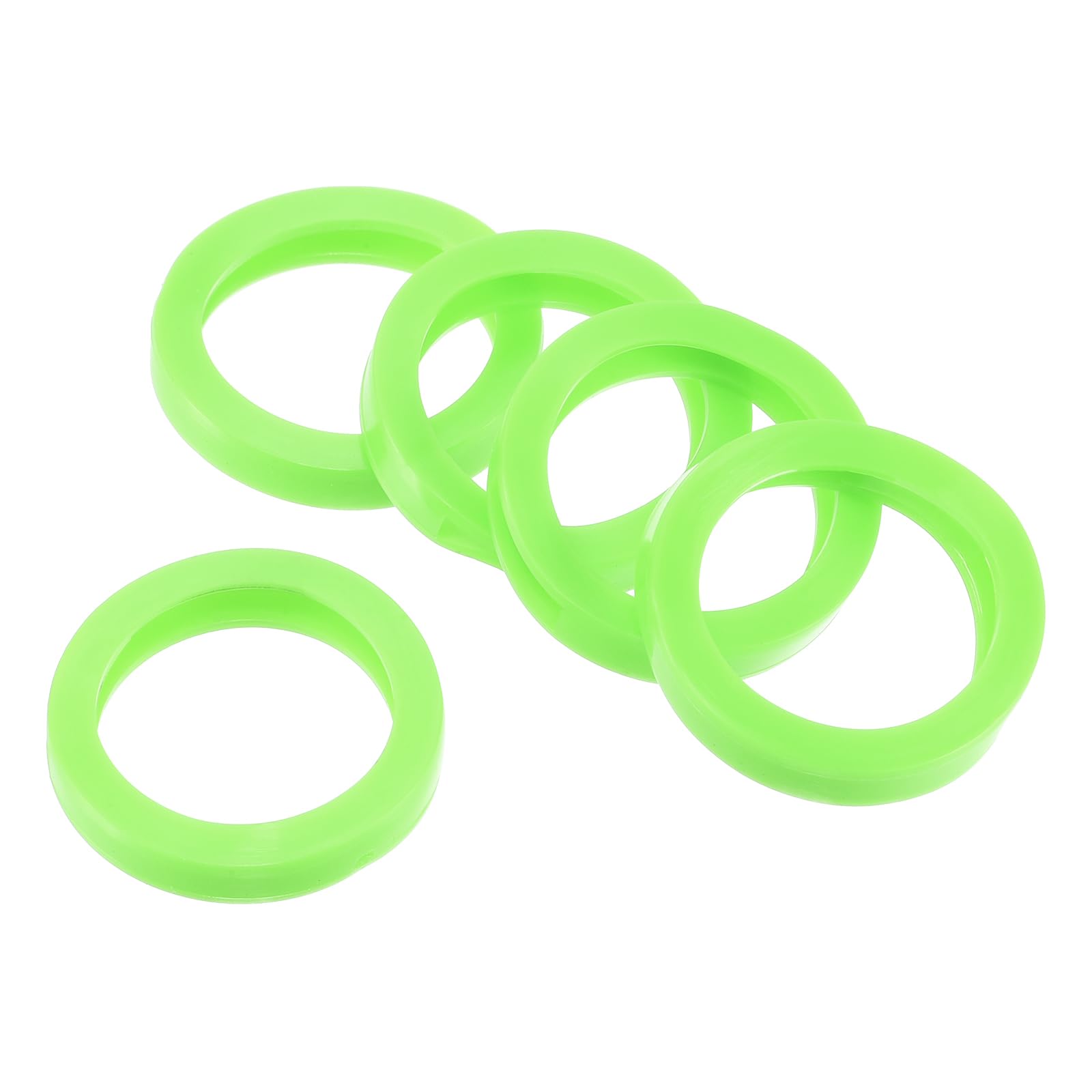 PATIKIL Key Caps Covers Rings, 10 Pack 1.2" Keys Identifiers Covers Coding Tags Marker Round Silicone Sleeve for Office House Apartment, Green