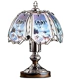 Howling Wolf Tabletop Glass Touch Lamp