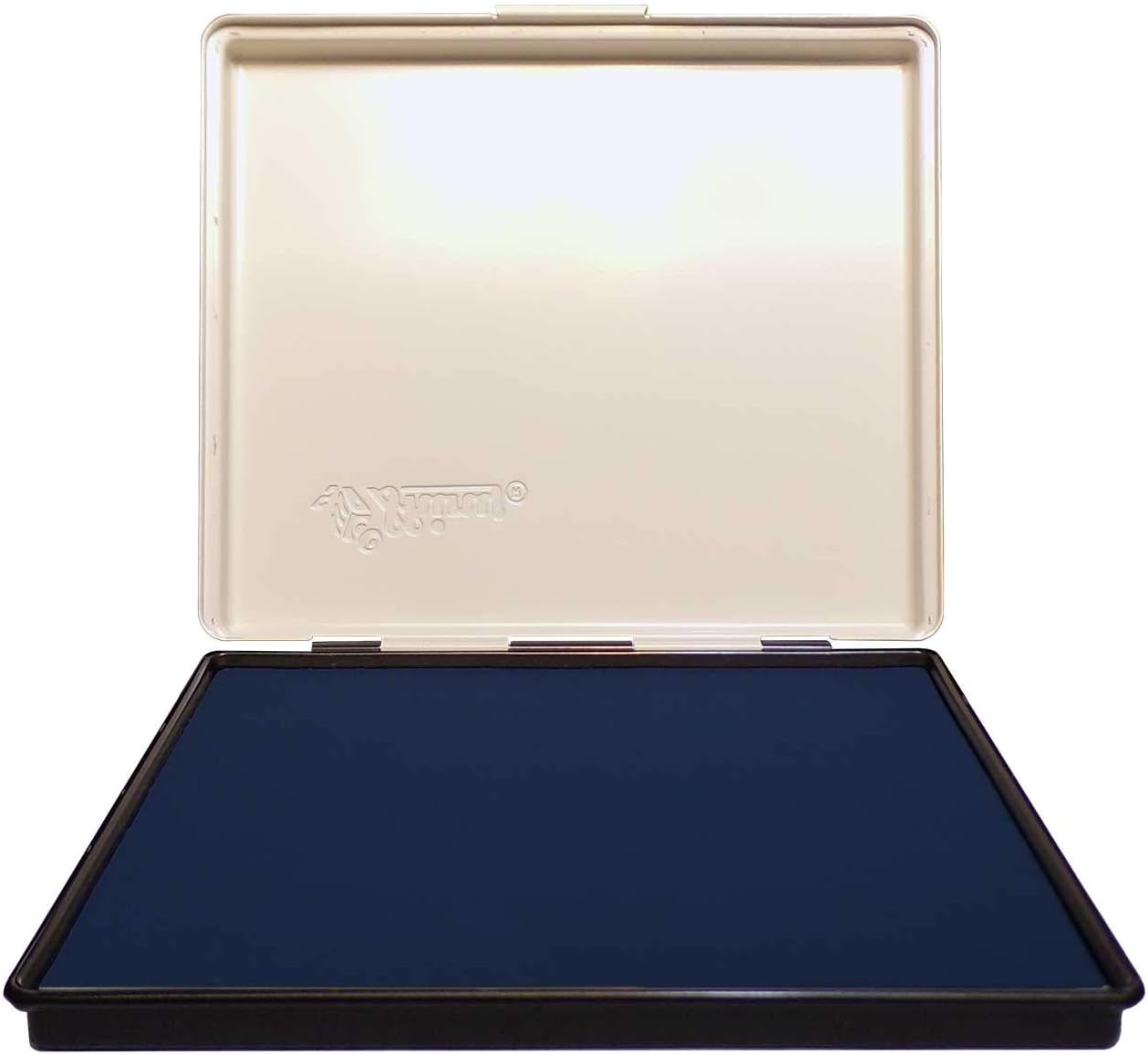 Extra Large 7" x 8" Industrial Rubber Stamp Ink Pad, Navy Blue