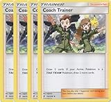 Trainer Card Set - Coach Trainer - 192/236 - Sun Moon Unified Minds - Supporter Card Lot x4