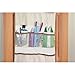 Smart Design Over-The-Door Organizer w/ 42 Pockets w/ Elastic Trim & Hanging Hooks - VentilAir Mesh Fabric - Shoes, Pantry, & Closet Storage - Home Organization (21 x 73 Inch) [Beige w/ Brown]