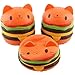 Jumbo Slow Rising squishies Kawaii Cat Hamburger Cream Scented Stress Relief large Kawaii Squishy as Collection Gift Toy (Orange)
