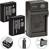 BM 2-Pack of DMW-BLG10 Batteries and Battery Charger for Panasonic Lumix DC-ZS80, DC-GX9, DC-LX100 II, DC-ZS200, DC-ZS70, DMC-GX80, DMC-GX85, DMC-ZS60, DMC-ZS100, DMC-GF6, DMC-GX7K, DMC-LX100K Cameras