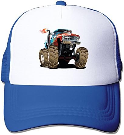 Oiir Ooiip Monster Truck Fired Unisex Adjustable Mesh Baseball Cap Dad Trucker Hat