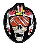 X-Wing Fight Skull Pilot Badge Star Wars Art Tactical Morale Hook+Loop Patch