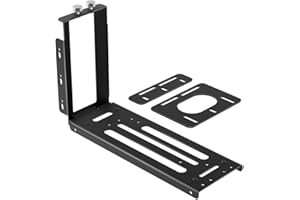 Vertical GPU Mount Bracket, 2 Slots Graphics Card Holder with Hardware, eGPU Dock, External GPU Docking Station, Black
