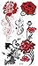 Supperb® Mix Flower Temporary Tattoos / 6-pack multi-colored