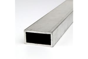 ONLINE METALS OnlineMetals 6063 Aluminum Rectangular Tubing, Unpolished (Mill) Finish, Extruded, T52 Temper, ASTM B221, AMS-QQ-A 200/9, 1" Height, 4" Width, 0.125" Wall Thickness, 72" Length