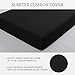 SUBRTEX Couch Slipcover RV Seater Slip Covers Loveseat Stretch Durable Sofa Spandex Elastic Furniture Protector for Settee Seat for Replacement in Livingroom, Small, Black