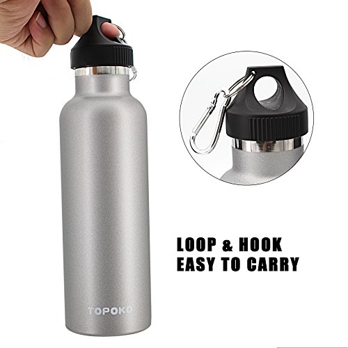 Topoko 25 Oz Double Wall Water Bottle Straw Lid Handle | Seychelles