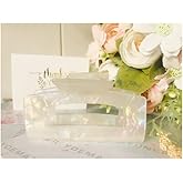 Checkered Hair Claw Clips for Women Girls Fashion Hair Clips for Styling Claw Clamps Thick Hair Retro Rectangle Shape, YOEMAYUNER (1PC White)