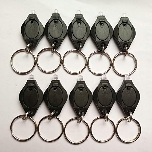 10pcs Mini LED Light Lamp Keychain