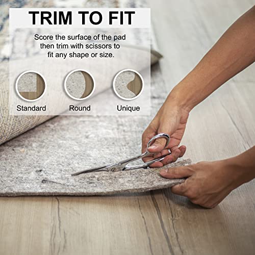 Mohawk Home Ultra Premium All Surface Grey Felt Rug Pad, 3/8" Thick (4