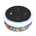 Fintie Protective Case for Amazon Echo Dot (Fits All-New Echo Dot 2nd Generation) - Premium Vegan Leather Sleeve Cover Plush Lined Holder Stand, Love Tree