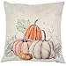 ZUEXT Fall Harvest Pumpkin Throw Pillow Covers 18x18 Inch, Set of 4 Cotton Linen Autumn Thanksgiving Pillowcases, Square Halloween Pillow Covers for Car Sofa Bed Couch, Farmhouse Thanksgiving Gifts