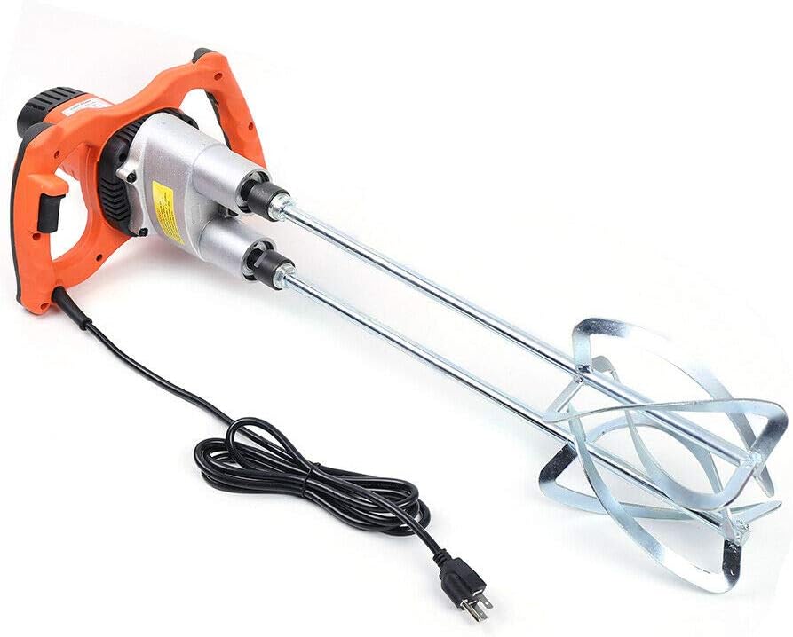 1800W Electric Mortar Mixer Paint Cement Grout Mixers Stirring Tool for