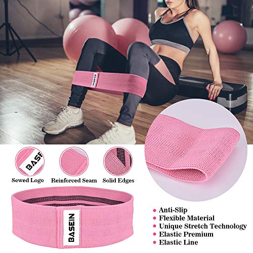 Fabric Booty Bands - Resistance Exercise Bands for Legs and Butt, Hip Bands Booty Bands Wide Workout Bands Resistance Loop Bands Perfect Glute, Core, Anti Slip Circle Fitness Bands 3 Pack Set