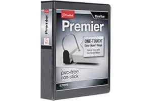 Cardinal Binder, 2-Inch Slant-D Rings with ONE-Touch Easy Open, 565-Sheet Capacity, ClearVue Custom Covers, Archival Safe, Re