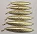 Gold Hammered Diamond Jigs with Gamakatsu siwash hook