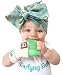 Yummy Mitt Teething Mitten - "GLOWS IN THE DARK" -3-12 months Baby Self-Soothing Teething Mitt- BPA FREE- 100% Certified Cotton (NOT polyester) and Silicone, Beige