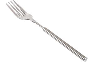 Extendable Fork, Stainless Steel Telescopic Fork with Adjustable Length 22 64cm for BBQ Dinner Dessert Sausages Hot Dogs Vege