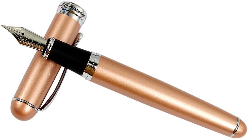 Ranvi JinHao 750 Fountain Pen, Medium Metal Nib With Ink Converter,4 PCS,4 Colors (silver, gold,rose gold,champagne pink) - Image 3