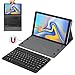 CHESONA Samsung Galaxy Tab A 10.5 Case with Keyboard, Detachable Wireless Keyboard PU Leather Slim Folio Stand Cover Case for Samsung Galaxy Tab A 10.5 Model SM-T590/T595 2018 Release Black