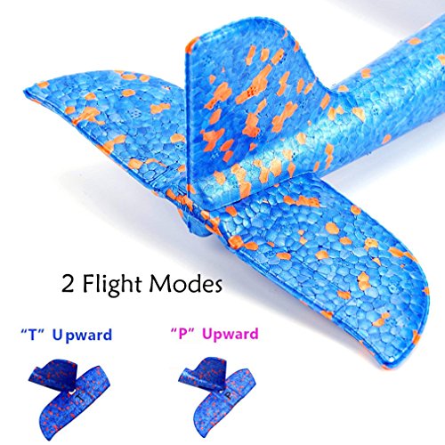 LOFEE Beach Toys for Kid 3 4 5 Year Old, Model Foam Airplane Toy for Boy 6 7 8 Year Old Birthday Present for 3-8 Year Old Boy-Girl Blue - Thumbnail 2