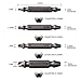 Damaged Screw Extractor JACKYLED 4 Piece Kit Remove Stripped HSS Broken Bolt Screws Remover with Case Extractor Dual Tip Design
