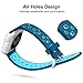 for Series Watch Bands 38mm 40mm 42mm 44mm, Soft Silicone Sport Strap Breathable Band Replacement with Watch Series 4/3/2/1