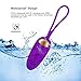 Wireless Vibrating Love Egg, Remote Control Multi-Modes Powerful Bullet G Spot Vibrator, USB Rechargeable Waterproof Adult Sex Toy, MELO Portable Silicone Clitoris Stimulator for Women Couple, Purple