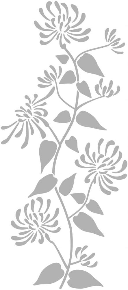 Metal Monkey Stickers Climbing Honeysuckle Decal - Glass Etch or Stained Glass Effect Sticker Glass Etch 30cm x 13cm