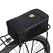 Sue Supply Black Bicycle Trunk Bag Electric Bike Rear Seat Trunk Bag Pad Pannier Durable & Waterproof Polyester Zipper Multi-layers Pocketsthumb 1