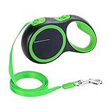 Slowton Retractable Dog Leash, 16ft Walking Jogging Training Leash with Polyester Tape for Small Medium Dog up to 44lbs With Hand Grip and One Button Brake & Lock
