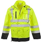 High Visibility Reflective Rain Jacket, Class 3, SAFEGEAR