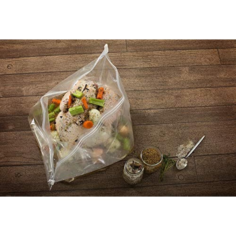 Large Turkey Brine Bags Heavy Duty For Ham, 2 Pack, With Cooking Twine