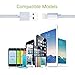 ZTeanok YYY39 Nylon Braided Cable Charger for iPhone 7/7 Plus/6/6 Plus/6S/6S Plus, SE/5S/5, IPad, iPod Nano 7, 10'/3 m -Silver - 2 Piece