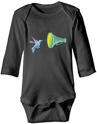 F2TRST Cute Hummingbird Seaker Gift Printed Unisex Baby Infant Bodysuit Warm Onesies Long Sleeve Rompers