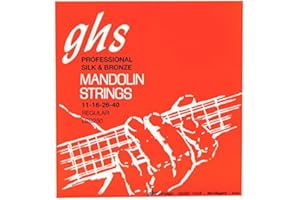 GHS Strings - Mandolin Strings - Silk & Bronze - Loop End - Regular Gauge - 011-040 - Model: LSB250 SET