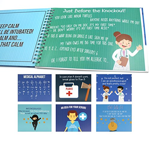 Perfect Anesthesiologist Gifts - Booklet for Your Anesthetist Doctor - Great Idea to Say Thank You After Your Surgical Procedure - Includes Stickers, Jokes and Quotes - Perfect For a Nurse Anesthetist