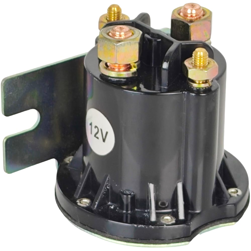 Photo 1 of XYZIL 684-1251-012 JW1-H1950-00-00 12V Solenoid Relay Compatible with Yamaha 2003-Current G22-G29 Gas Golf Cart 684-1271-012 4 Terminal Compatible with Trombetta Power Seal Continuous DC Contactor