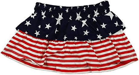 Toddler Girl's 4th of July Skirt with Under Shorts (2T)