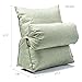 Hiltow Adjustable Triangle Back Wedge Cushion Pillow Sofa Bed Office Chair Rest Cushion Throw Pillow (Green)