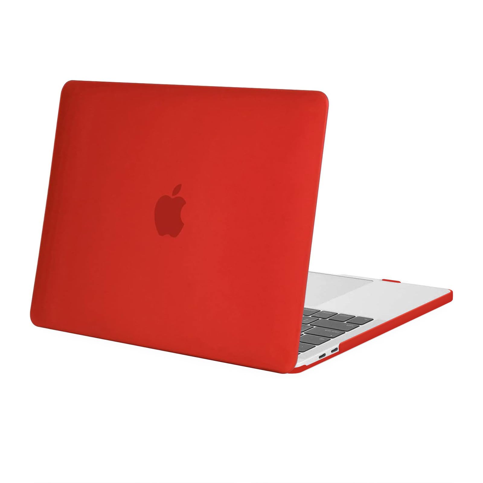 MOSISO Compatible with MacBook Pro 13 inch Case 2026 2025 2024 2023 2022-2016 M2 M1 A2338 A2289 A2251 A2159 A1989 A1706 A1708 with/without Touch Bar, Plastic Hard Shell Case Cover, Red