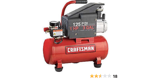 Amazon.com: Craftsman 3 Gal. Compresor De Aire, 1 Hp, Tank : Herramientas y  Mejoras del Hogar