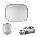 Automecar Car Windshield Sun Shade 2 Pcs Universal Foldable Front Windshield Sunshade UV Protector Heat and Sun Reflector to Keep Vehicle Cool(28